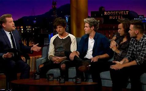 One Direction dalam acara The Late Late Show ©telegraph.co.uk