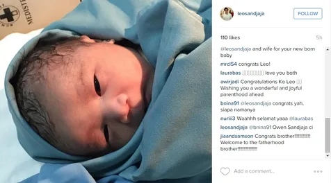 Owen, jagoan ganteng Laura Basuki dan Leo Sandjaja © Instagram/leosandjaja