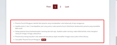Dipilih Berdasarkan Vote Terbanyak