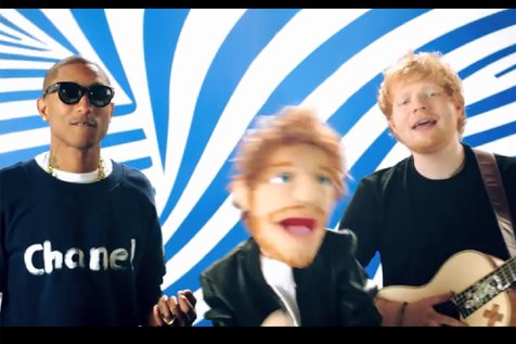 Pharrel dan Ed Sheeran sukses lewat Sing @youtube