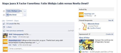 Polling Fatin - Novita Dewi