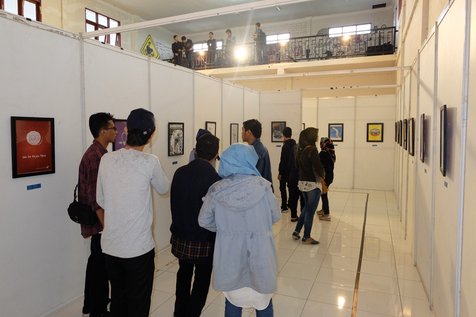 Mahasiswa DKV Universitas Negeri Malang hadirkan 3 isu utama Indonesia lewat showcase Posko Visual 2015 © Posko Visual 2015