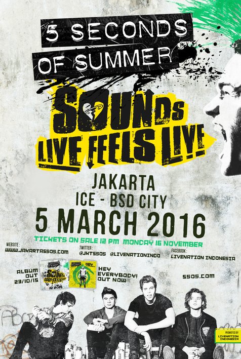 5 Seconds of Summer gelar konser di Indonesia © Live Nation Indonesia