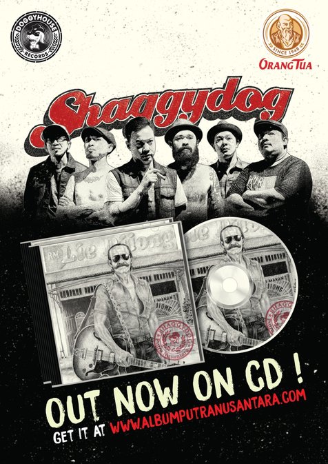 Shaggydog rilis album Putra Nusantara dalam bentuk CD © Shaggydog