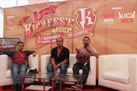 Paad dan timnya saat preskon Kickfest 2014 di Malang @foto: KapanLagi.com®