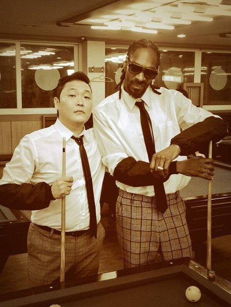 Foto PSY bareng Snoop Dogg/Snoop Lion @twitter PSY