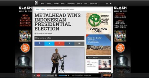 Jokowi Dibahas di Media Metal Terbesar di Dunia