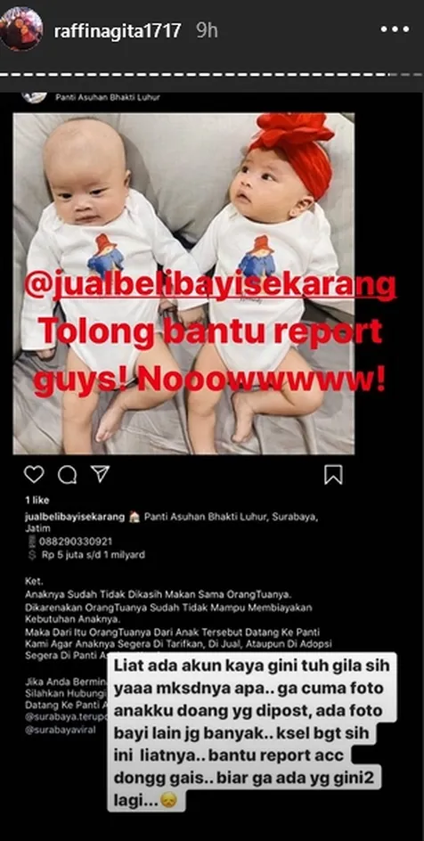 Image result for jualbeli bayi raffi ahmad