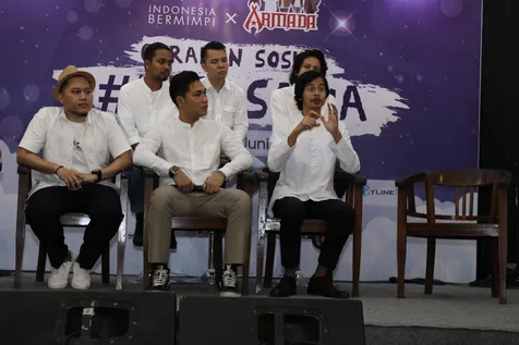 Armada temui anak yang tuna rungu namun menyukai lirik yang mereka tulis © KapanLagi.com/Nuzulur Rakhmah