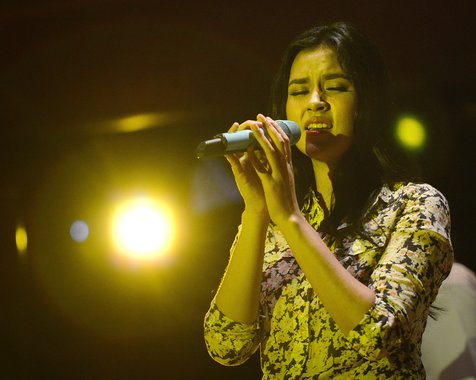 Raisa dan mic kesayangannya ©KapanLagi.com/Bambang E Ros