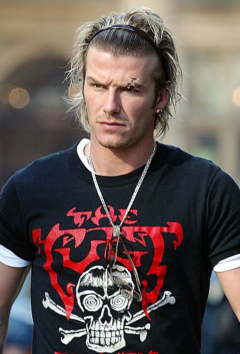 David Beckham Berbagai Gaya Rambut Hot David Beckham Mana Yang Terkeren Bandana Alice Kapanlagi Com