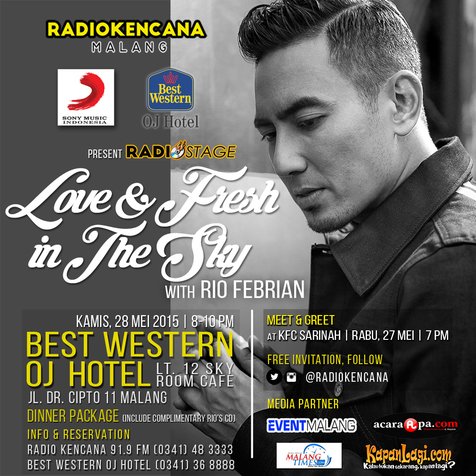 Love & Fresh in The Sky with Rio Febrian @foto: Sony Music Indonesia