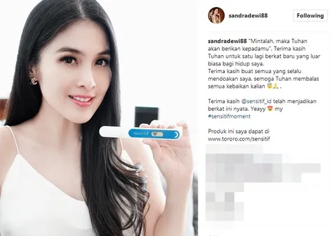 Sandra Dewi hamil anak pertama Šinstagram/sandradewi