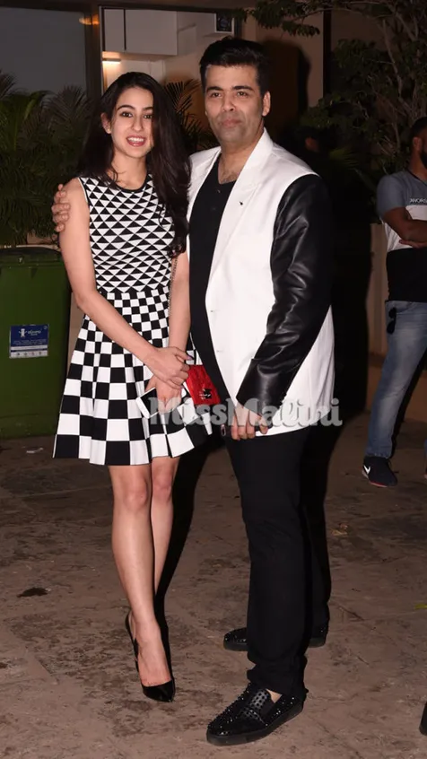 Sara stunning dengan mini dress monokrom ©missmalini