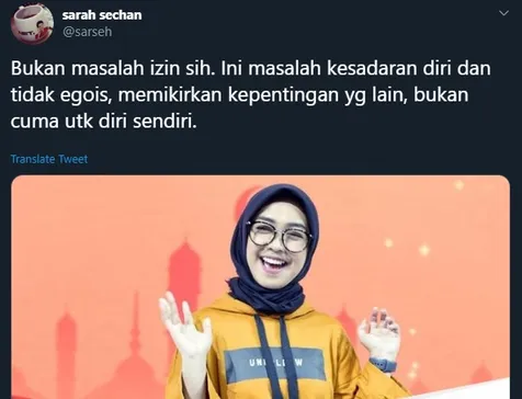Tanggapan Sarah Sechan