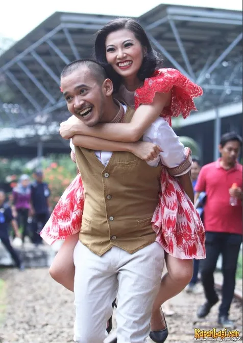 Ruben Onsu dan Sarwendah Syuting Video Klip Mesra