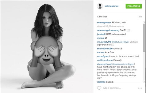 Foto topless yang diunggah Selena Gomez di Instagram © Instagram.com/SelenaGomez