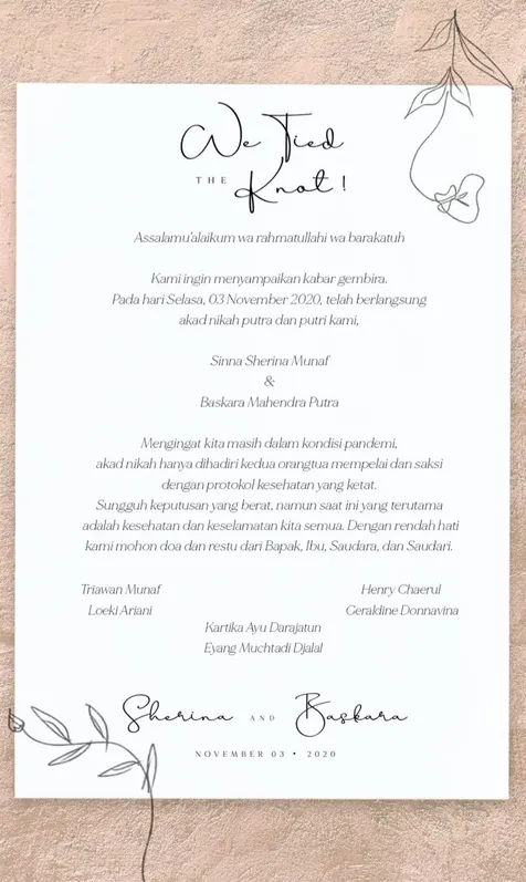 Sherina Dan Baskara Mahendra Resmi Menikah Diam Diam Langsungkan Akad Kapanlagi Com