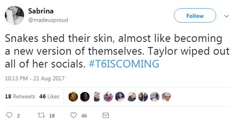 Fans mulai berspekulasi kalau Taylor Swift akan segera merilis single dan album baru © twitter.com/madeusproud