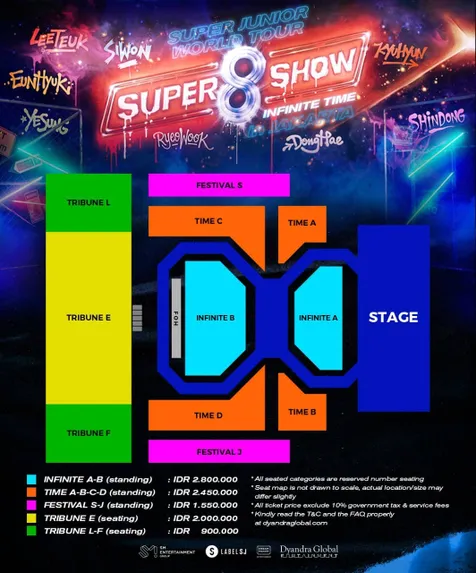 Seating Plan dan Harga Tiket