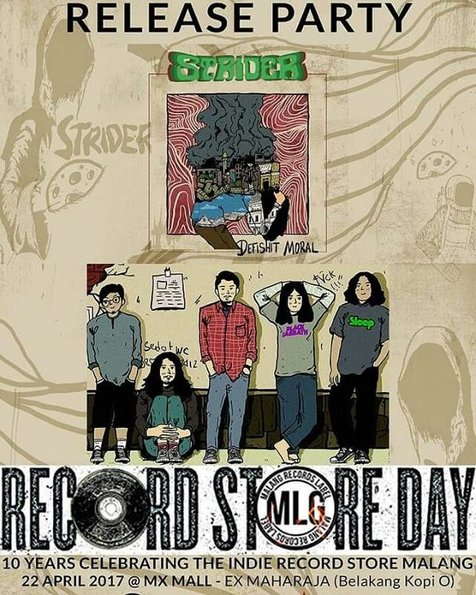 Bersama Bangkai dan Hellsoil, Strider patut masuk dalam daftar rilisan incaran di Record Store Day 2017 Malang © Confuse Records/Solidrock