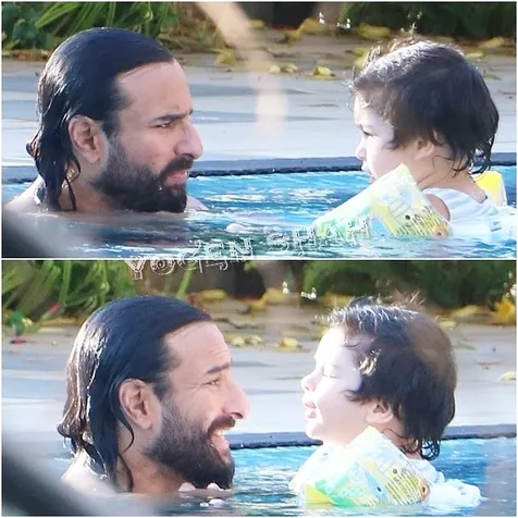 Tawa Taimur dan Saif