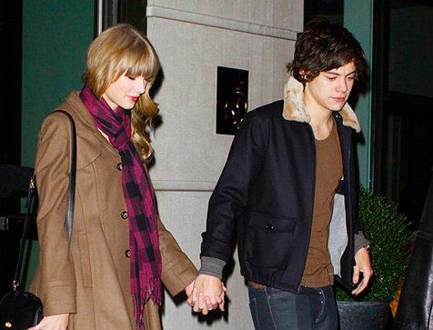 Sepasang merpati cinta, Taylor Swift dan Harry Styles, personel boyband One Direction @style.mtv.com