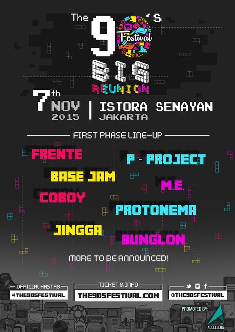 Yakin kamu nggak mau kembali merasakan masa-masa jaya generasi 90an? ©the90sfestival.com/Accelera Entertainment