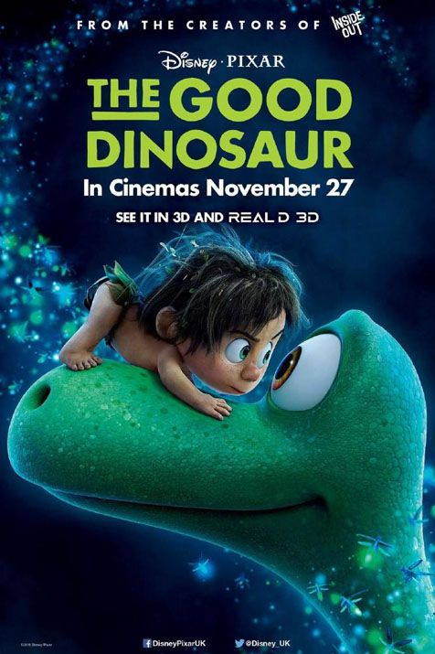 Poster baru The Good Dinosaur versi Britania Raya © Disney-Pixar
