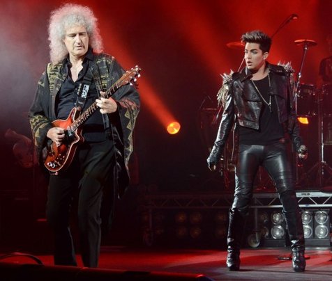 Brian May dan Adam Lambert. (Pressparty)