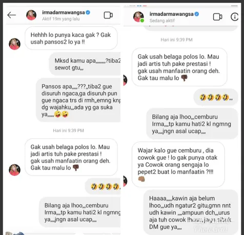 Sindiran Balik Tiara untuk Irma Dharmawangsa