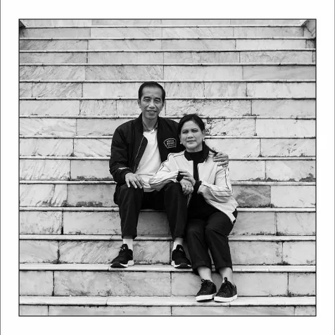 Momen Manis Jokowi dan Iriana