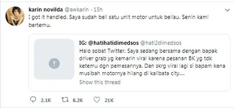 Belikan Motor Driver Ojek Online