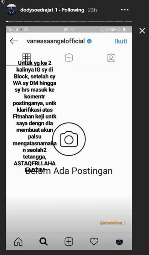 Bantahan Ayah Vanessa Angel