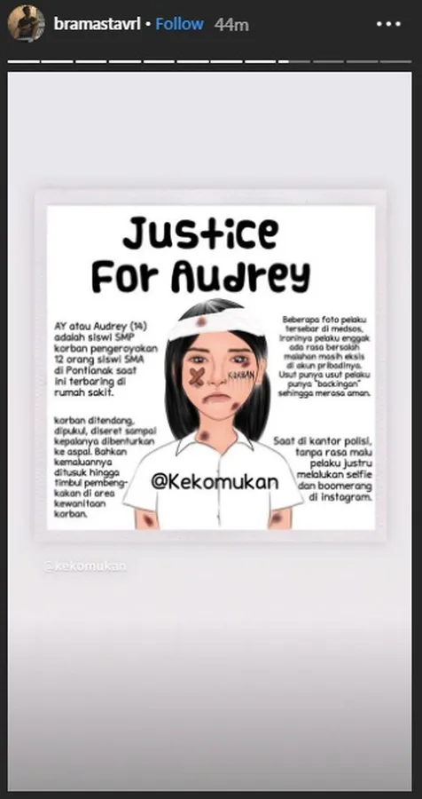 Dukungan Untuk Audrey