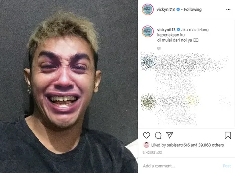 Reaksi Vicky Nitinegoro