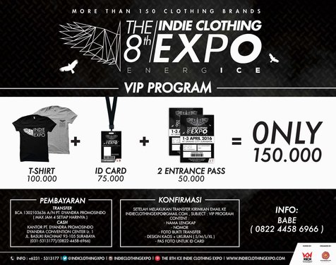 Sederet clothing line lokal dan band besar Tanah Air siap memuaskan hasrat kamu para kawula muda © 8th ICE/Dyandra Promosindo