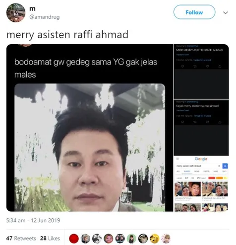 Yang Hyun Suk Mirip Merry?