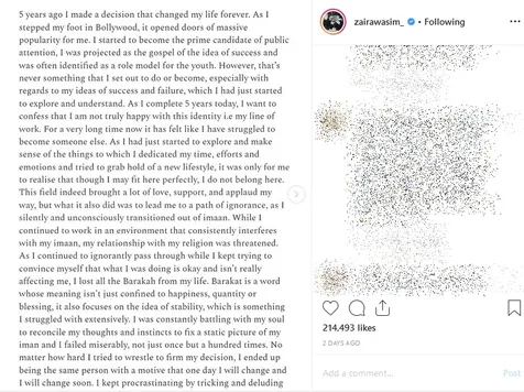 Pensiun Dini Dari Bollywood