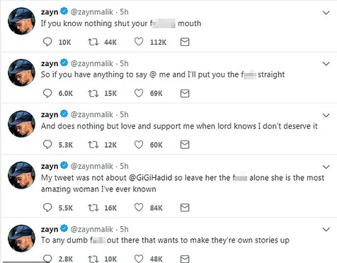 Pujian Zayn Malik