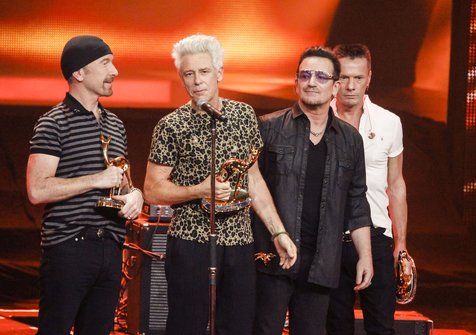 U2, nominator Best Rock @foto: fameflynet