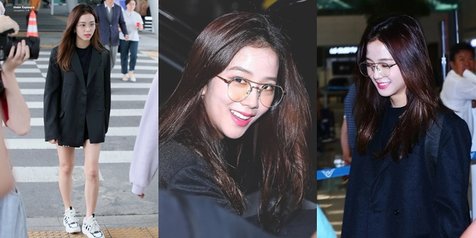 Foto Effortless Beauty Penampilan Jisoo Blackpink Pulang Ke Korea Curi Perhatian Kapanlagi Com