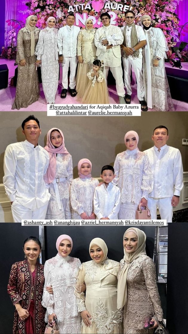 10 Photos of Baby Azura's Aqiqah, Aurel Hermansyah's Second Child, Like a Wedding Event, Lacking Raul Lemos