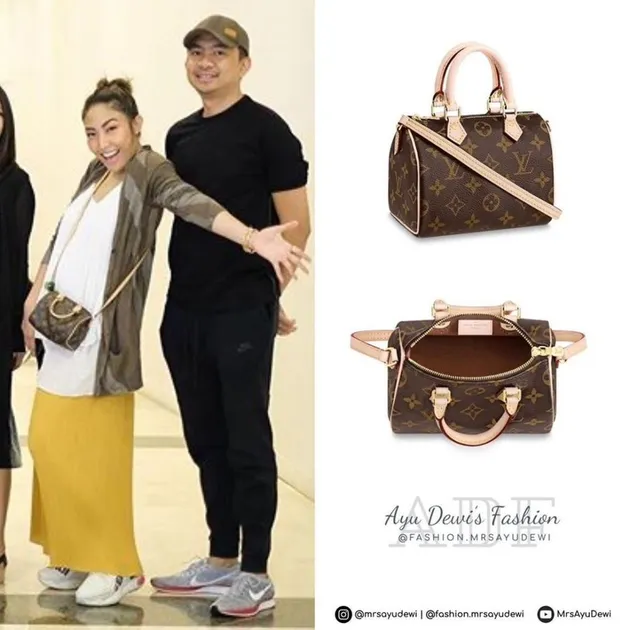 fashion seleb, fashion ayu dewi, harga tas ayu dewi