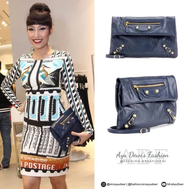 fashion seleb, fashion ayu dewi, harga tas ayu dewi