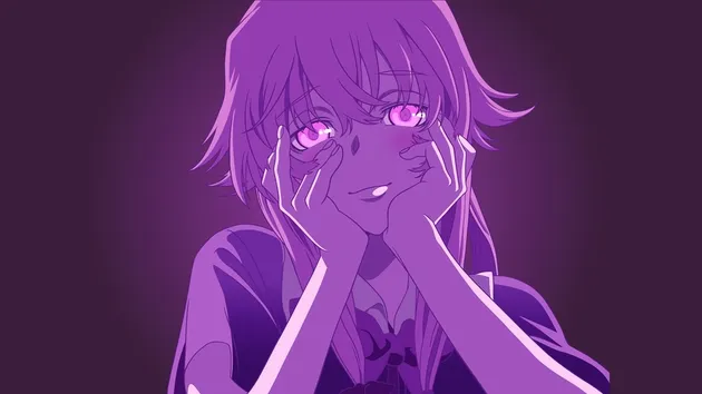 Yuno Gasai dari anime Mirai Nikki