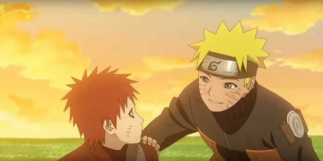 Naruto tangisi kepergian Gaara
