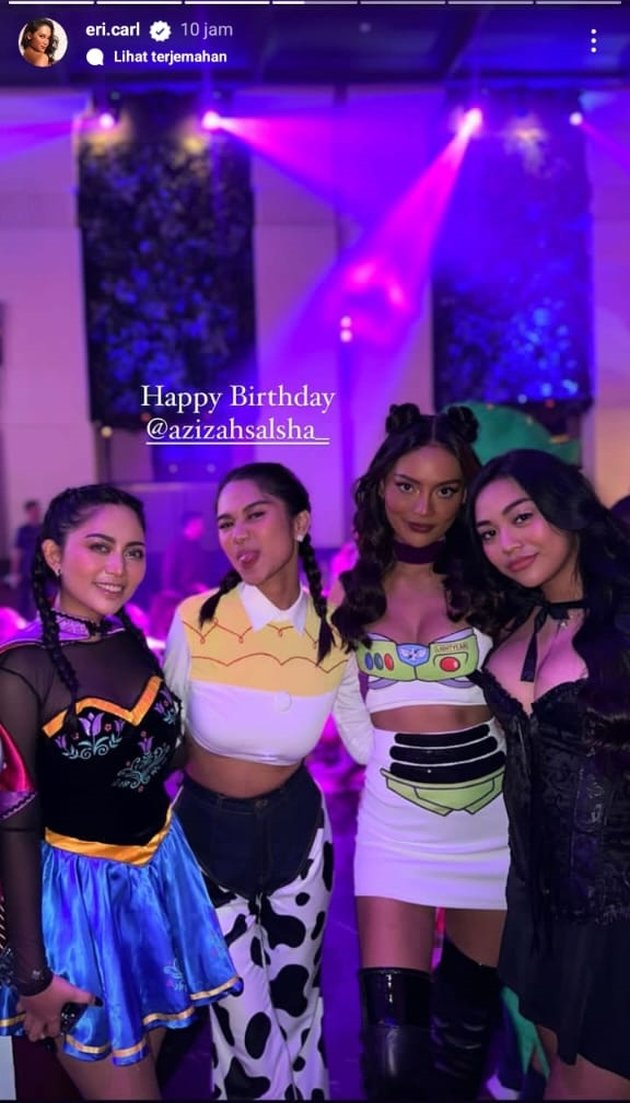 10 Portraits of Artists at Azizah Salsha's Birthday Party Not Attended by Pratama Arhan, Iis Dahlia Looks Beautiful Like an Indian Girl - Rachel Vennya Becomes a Cute Version of Anna