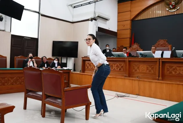 Nikita Mirzani, datang Sidang, penampilan, penuh senyuman