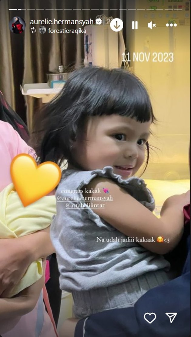 10 Portraits of the Characteristics of Atta Halilintar and Aurel Hermansyah's Second Daughter that are Still Kept Secret, Having Thin and Fine Hair